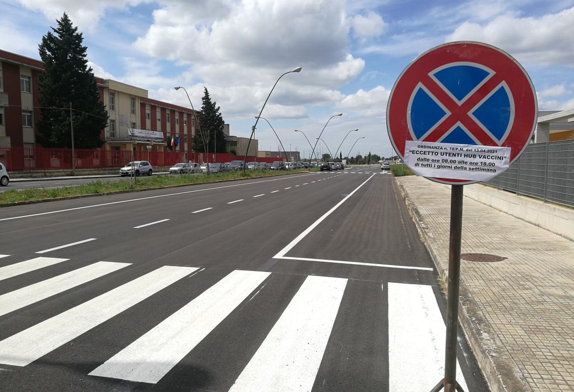In viale don Bosco la sosta è riservata agli utenti del Centro Vaccinale