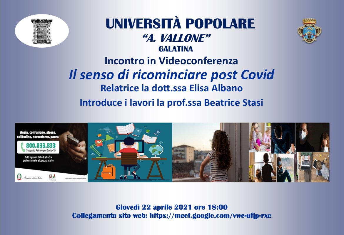 “Il senso di ricominciare post covid”