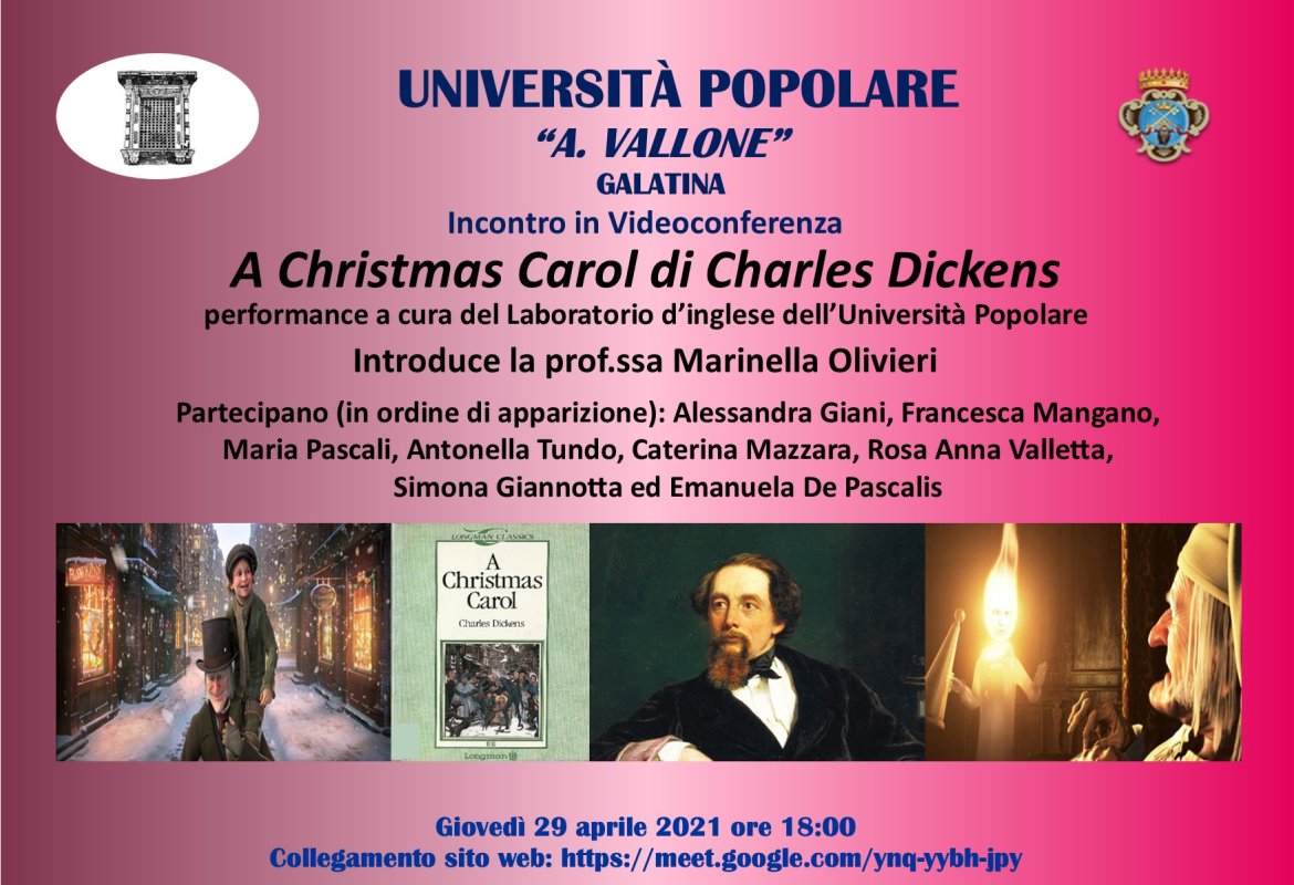 "A Christmas Carol" all'Università Popolare "Aldo Vallone" di Galatina