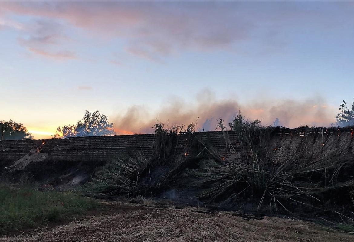Fiamme lungo i binari della Sud-Est alle porte di Galatina