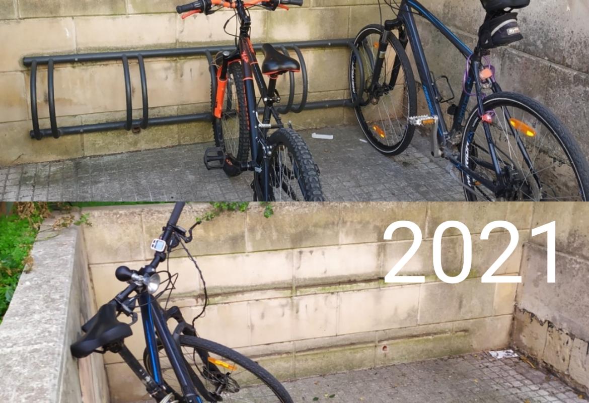 La rastrelliera scomparsa alla 'Pascoli'