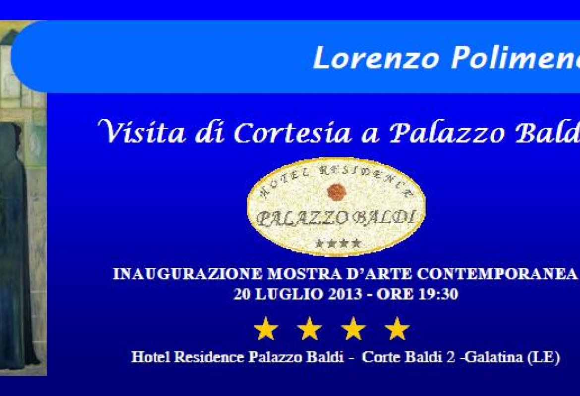 'Visita di cortesia' di Lorenzo Polimeno a Palazzo Baldi
