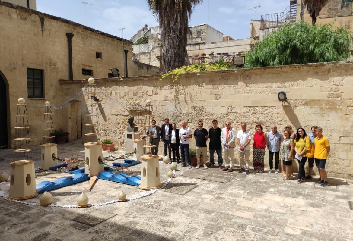 Inaugurata a Palazzo Adorno “La Luce” realizzata dal Liceo artistico “Ezio Vanoni” di Nardò