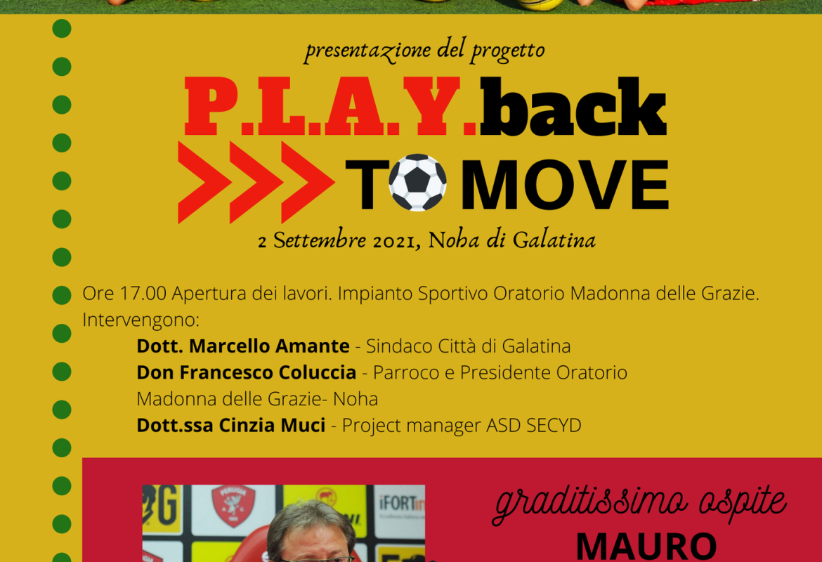 Il presidente del Perugia a Noha per il P.L.A.Y.back TO MOVE