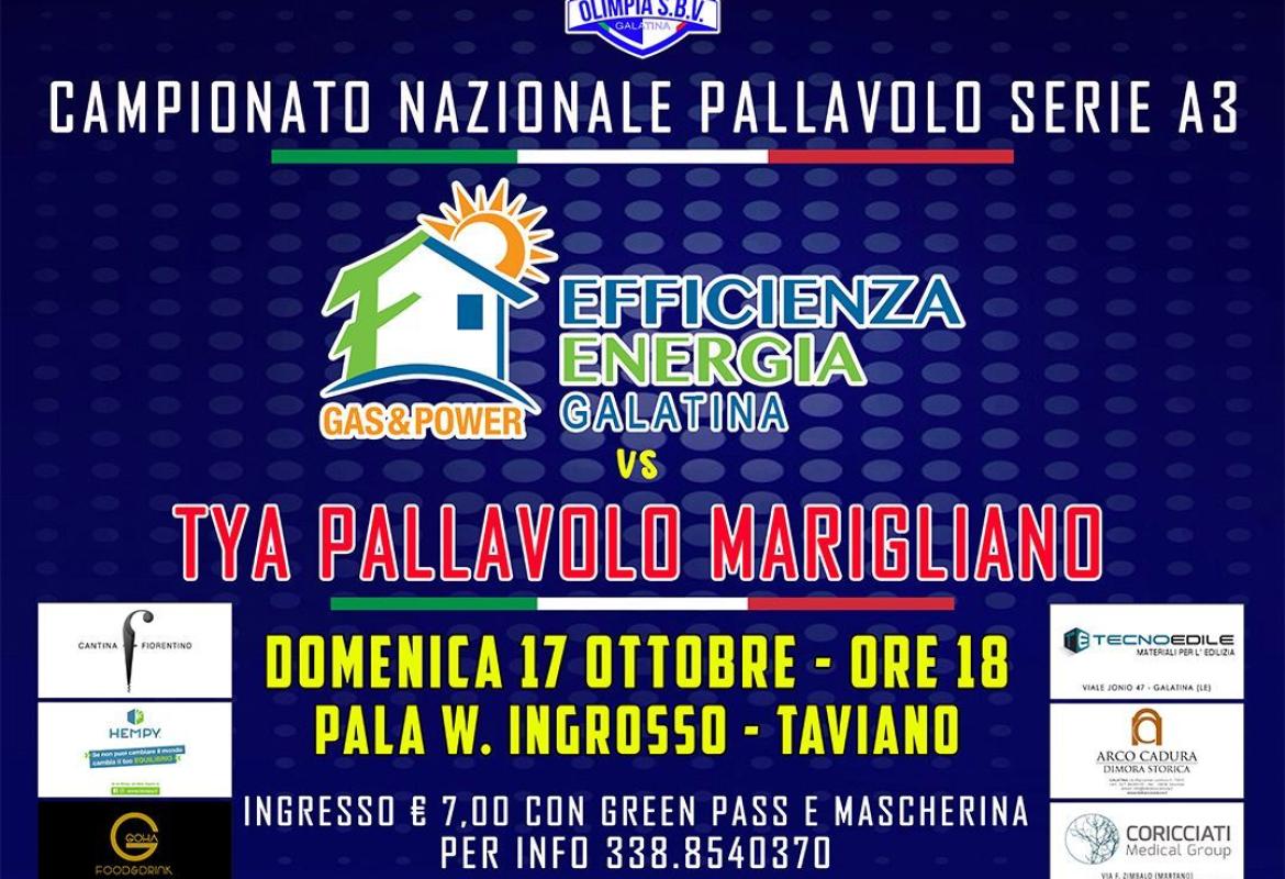 Efficienza Energia Galatina ospiterà a Taviano la Tya Marigliano