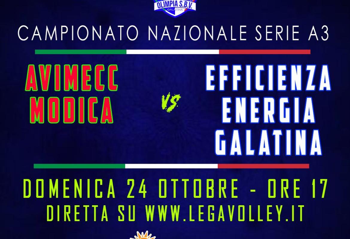 Efficienza Energia Galatina a Modica per provare a vincere