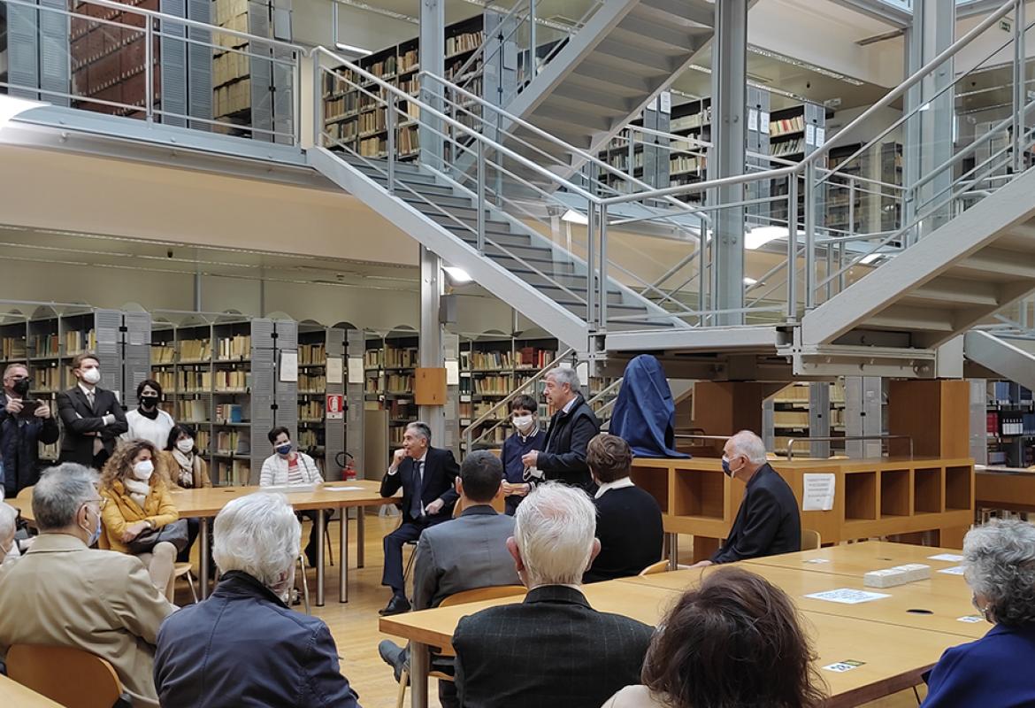Svelato il busto di Teodoro Pellegrino nella Biblioteca interfacoltà di Unisalento