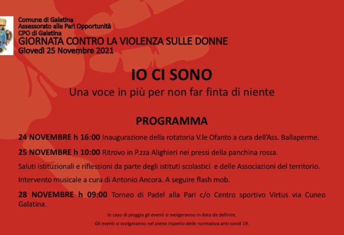 #IOCISONO 2021, manifestazione in Piazza Alighieri a Galatina