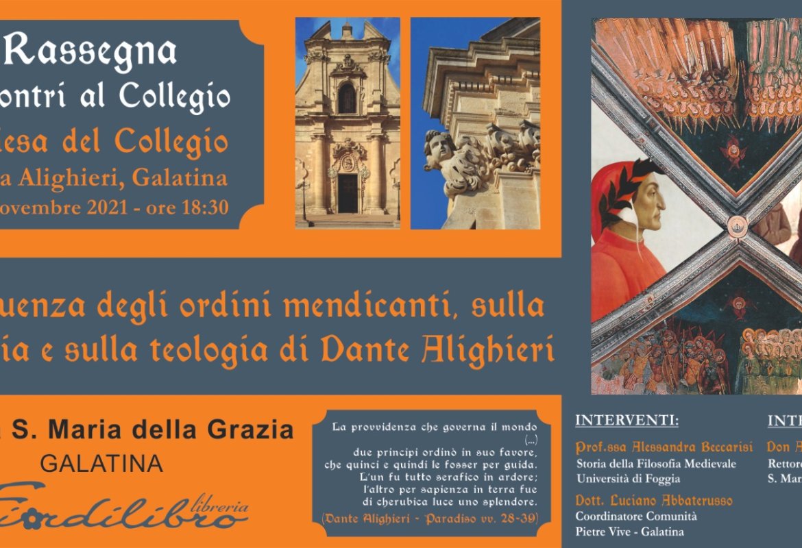 Incontri al Collegio: un appuntamento dedicato a Dante Alighieri