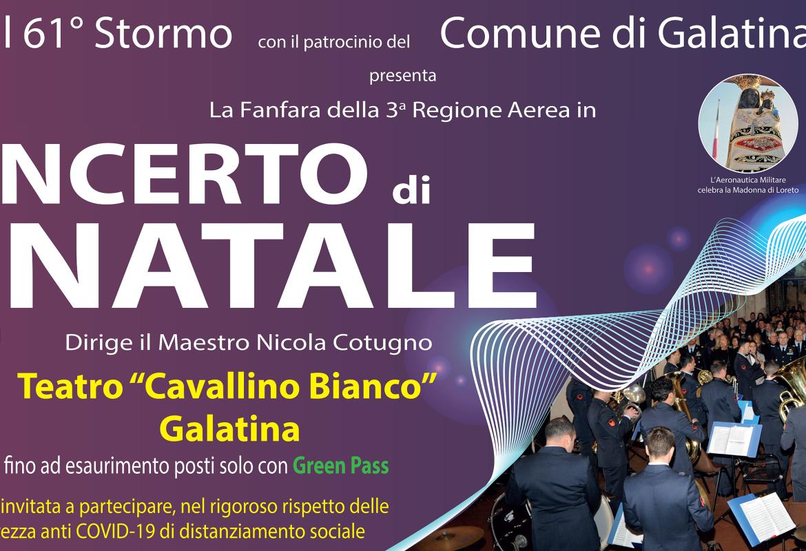 La fanfara dell'Aeronautica Militare in concerto al Cavallino Bianco di Galatina