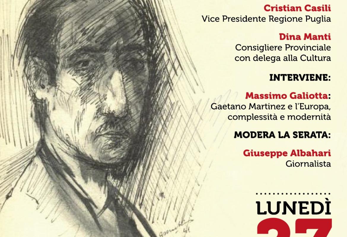 Gaetano Martinez, a Galatina un convegno a 70 anni dalla morte