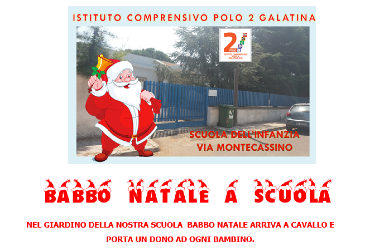 Babbo Natale arriva a cavallo