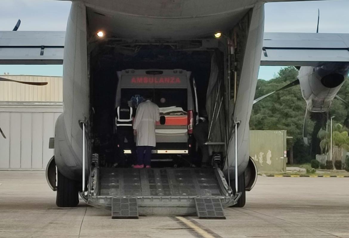Volo salvavita da Galatina a Venezia con un C130 dell'Aeronautica Militare