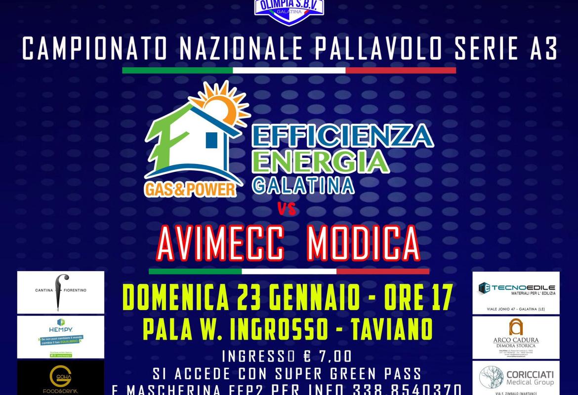 Efficienza Energia Galatina contro il Modica con il nuovo allenatore