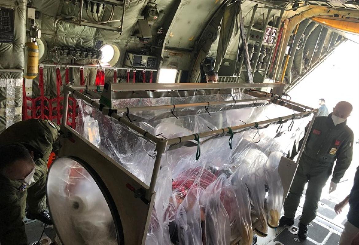 Bimba di sei mesi positiva al covid trasferita in C-130 da Galatina a Brescia per un trapianto di midollo