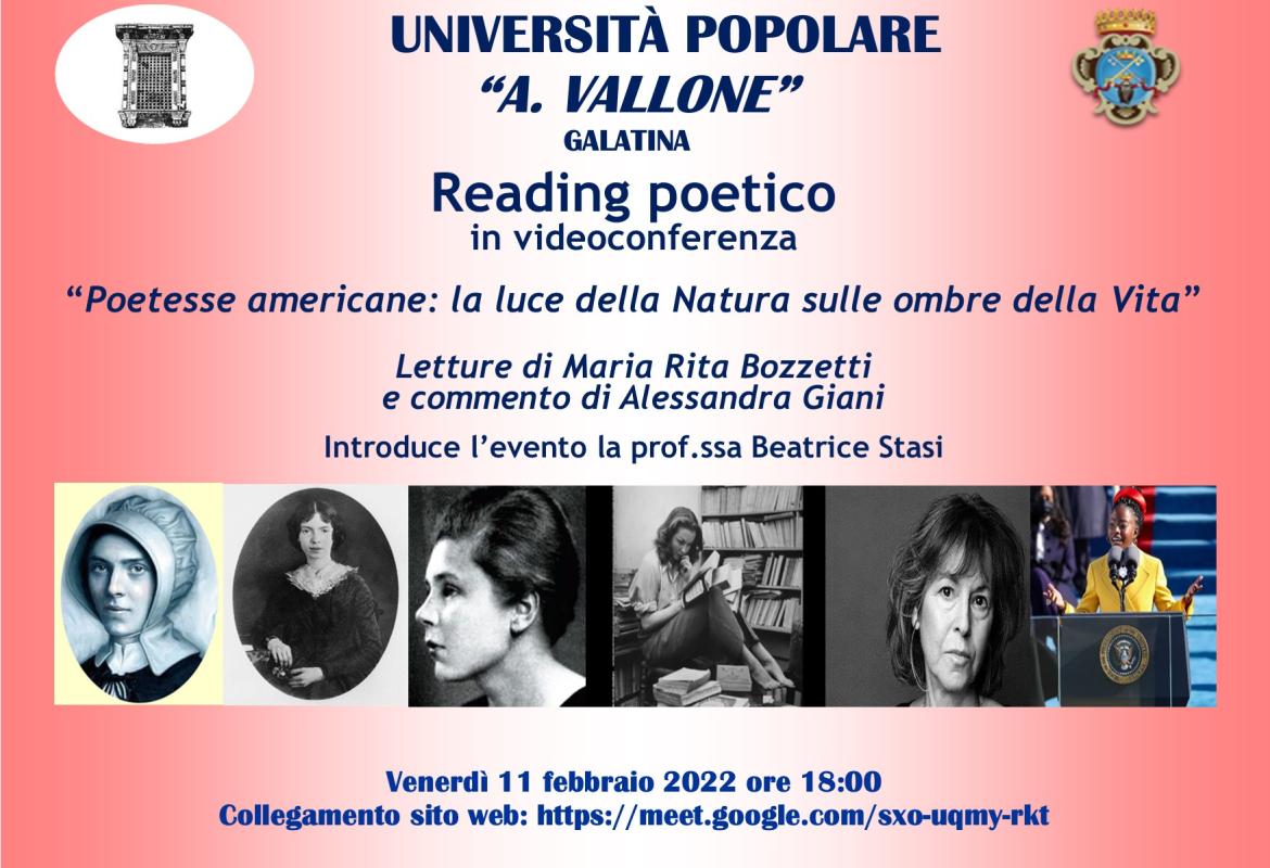 “Poetesse americane: la luce della Natura sulle ombre della Vita”