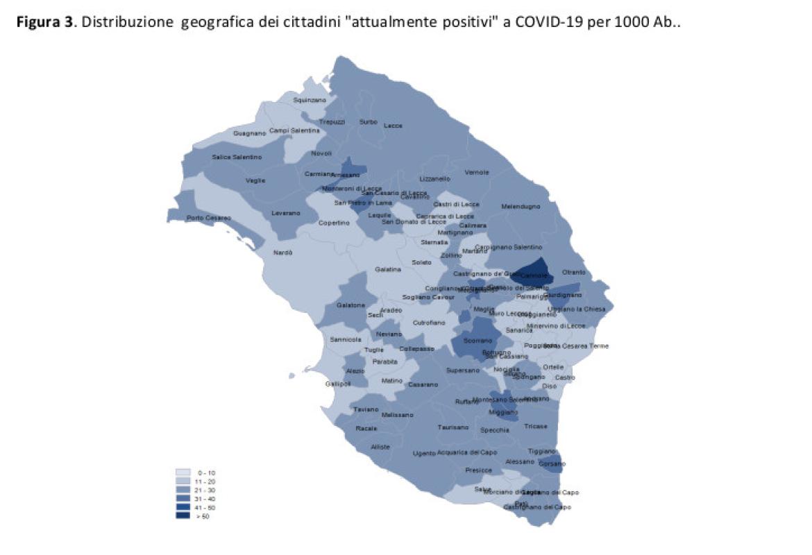 COVID-19. Alto anche se in calo il numero dei galatinesi ancora positivi