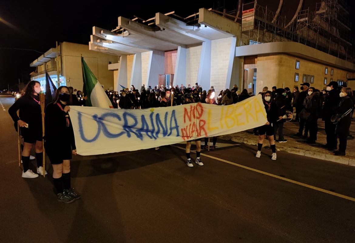 Le bandiere della Pace per le vie di Galatina