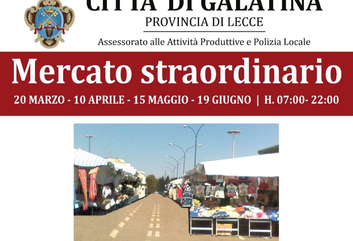 Mercato straordinario nel centro antico: rispettare le norme anticovid!