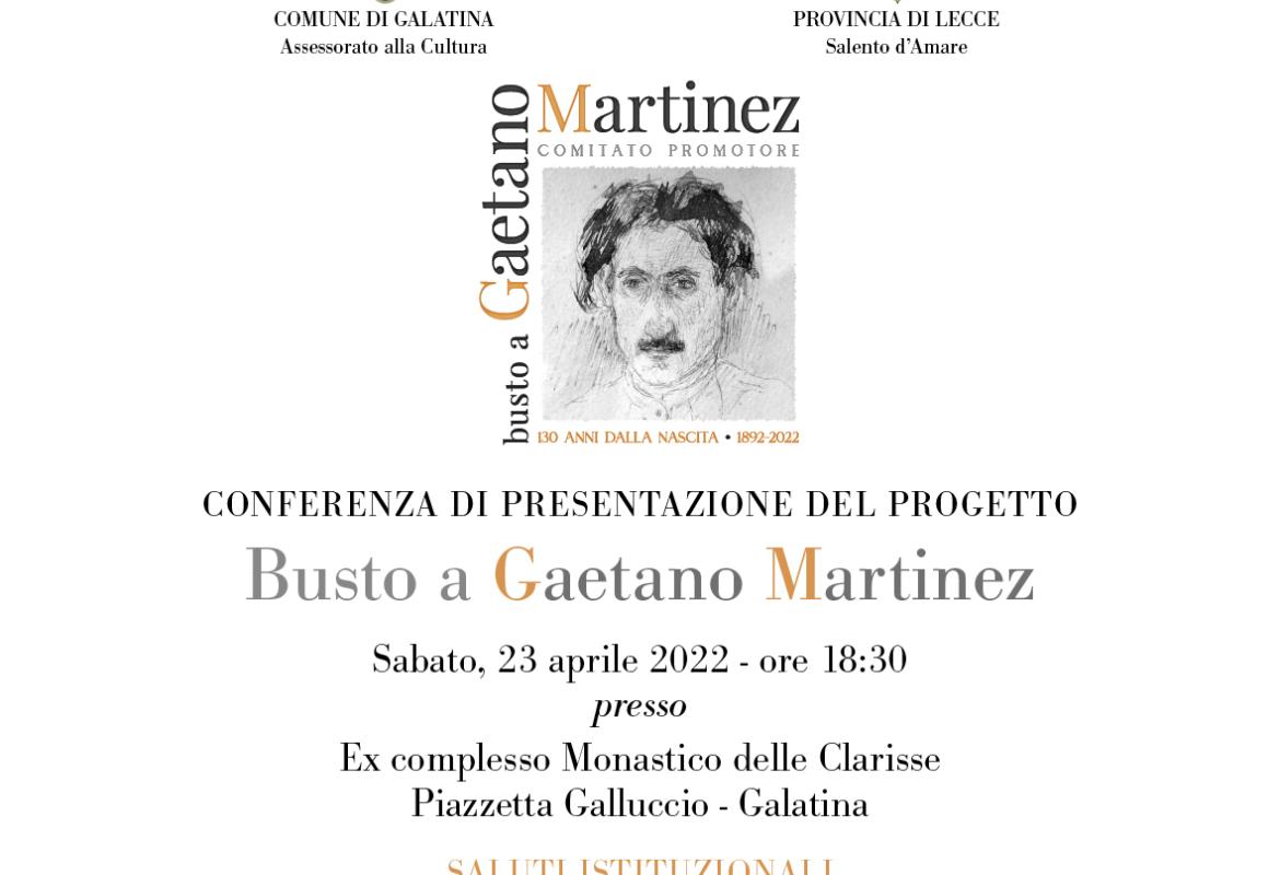 Un Busto per Gaetano Martinez 