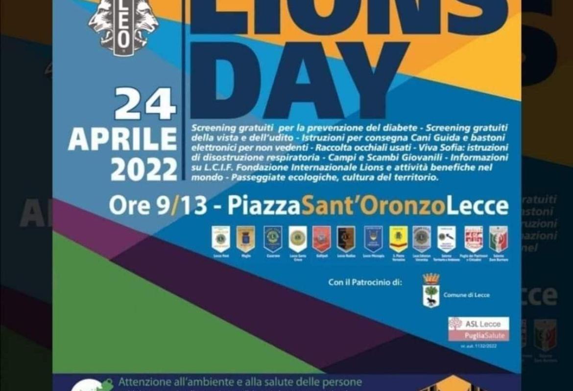 In piazza Sant'Oronzo la Giornata del Lions Day