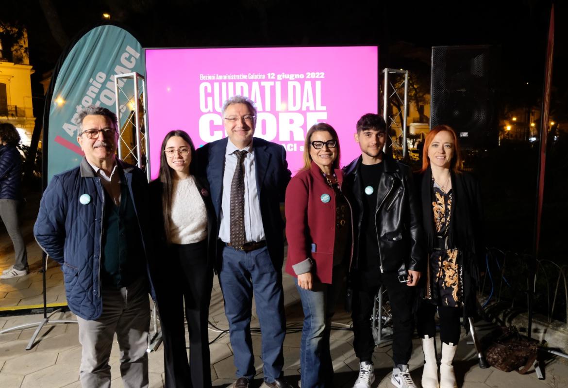 Cinque liste per "Progetto per Galatina" 