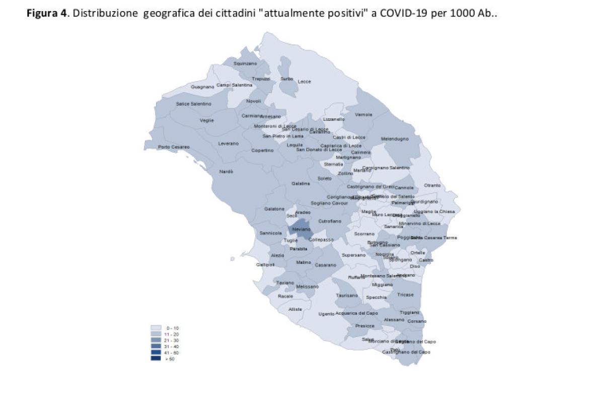 COVID-19. Continua il drastico calo del numero dei galatinesi positivi (283)