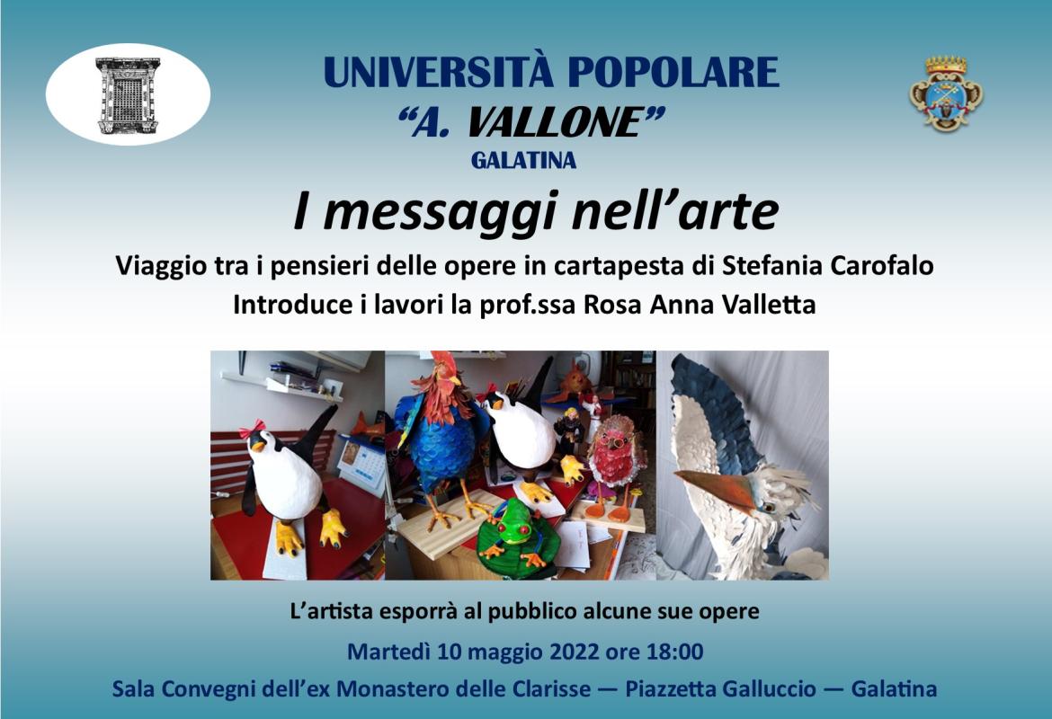 “I messaggi nell’arte” di Stefania Carofalo