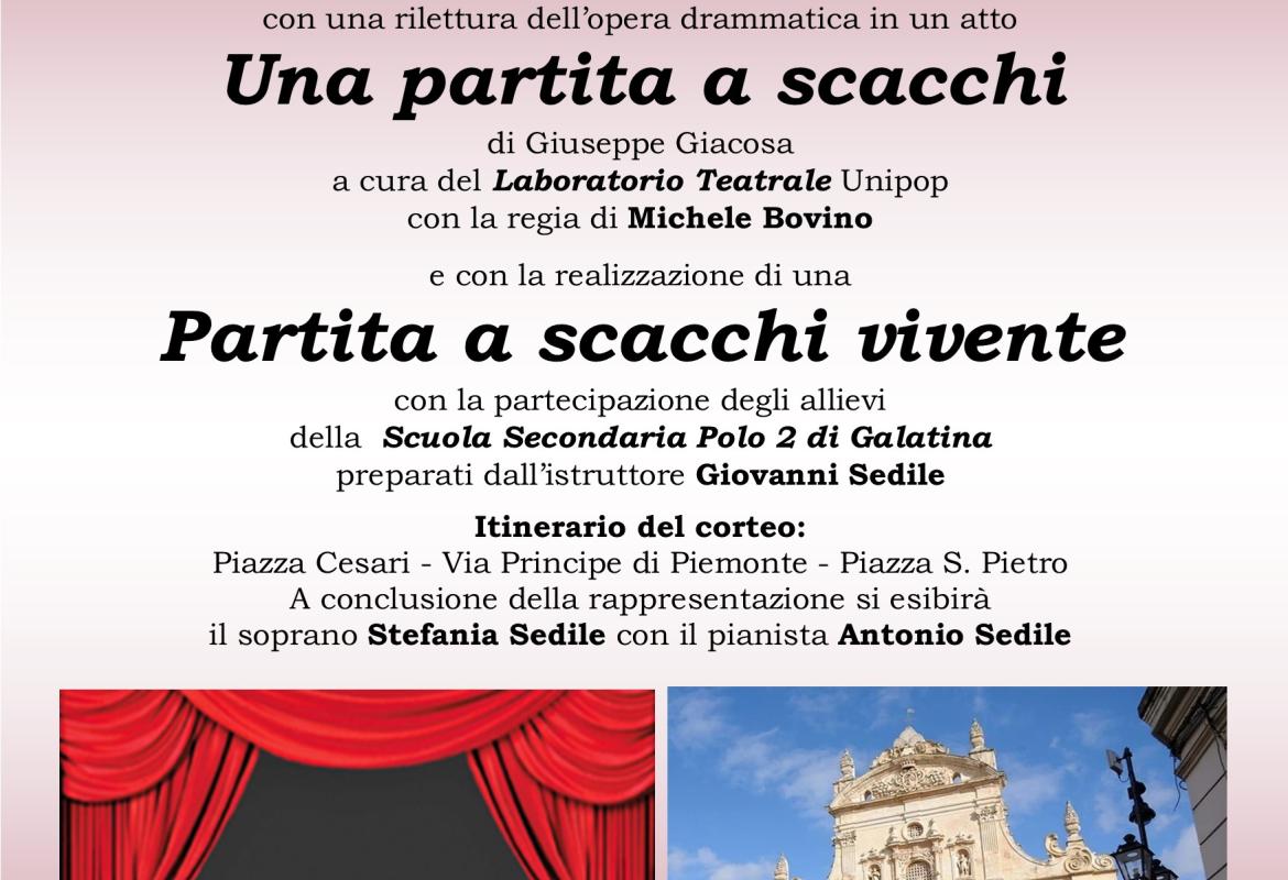 Una partita a scacchi vivente in Piazza San Pietro a Galatina