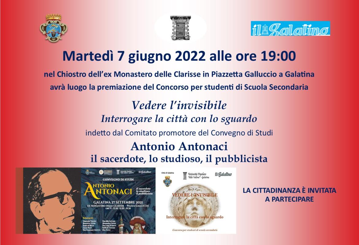 “Vedere l’invisibile - Interrogare la città con lo sguardo”, premiazione del concorso