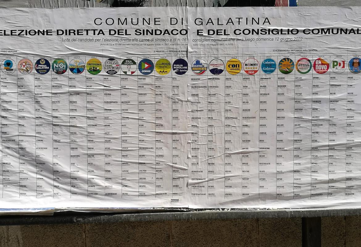 Galatina sceglie il suo Sindaco. Si vota anche per i 5 Referendum sulla Giustizia