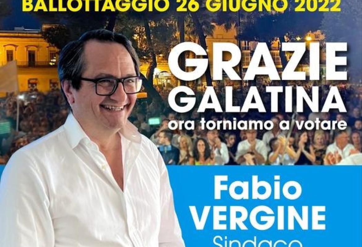 Fabio Vergine: "Il 26 Giugno costruiamo assieme la Galatina di tutti!"