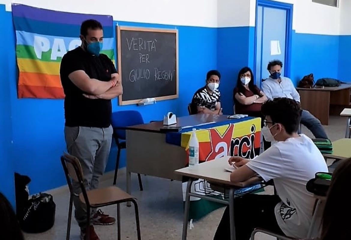 Gli studenti della Terza A della Giovanni XXIII a confronto con i rappresentanti del Progetto “Safia Ama Jan” di Galatina