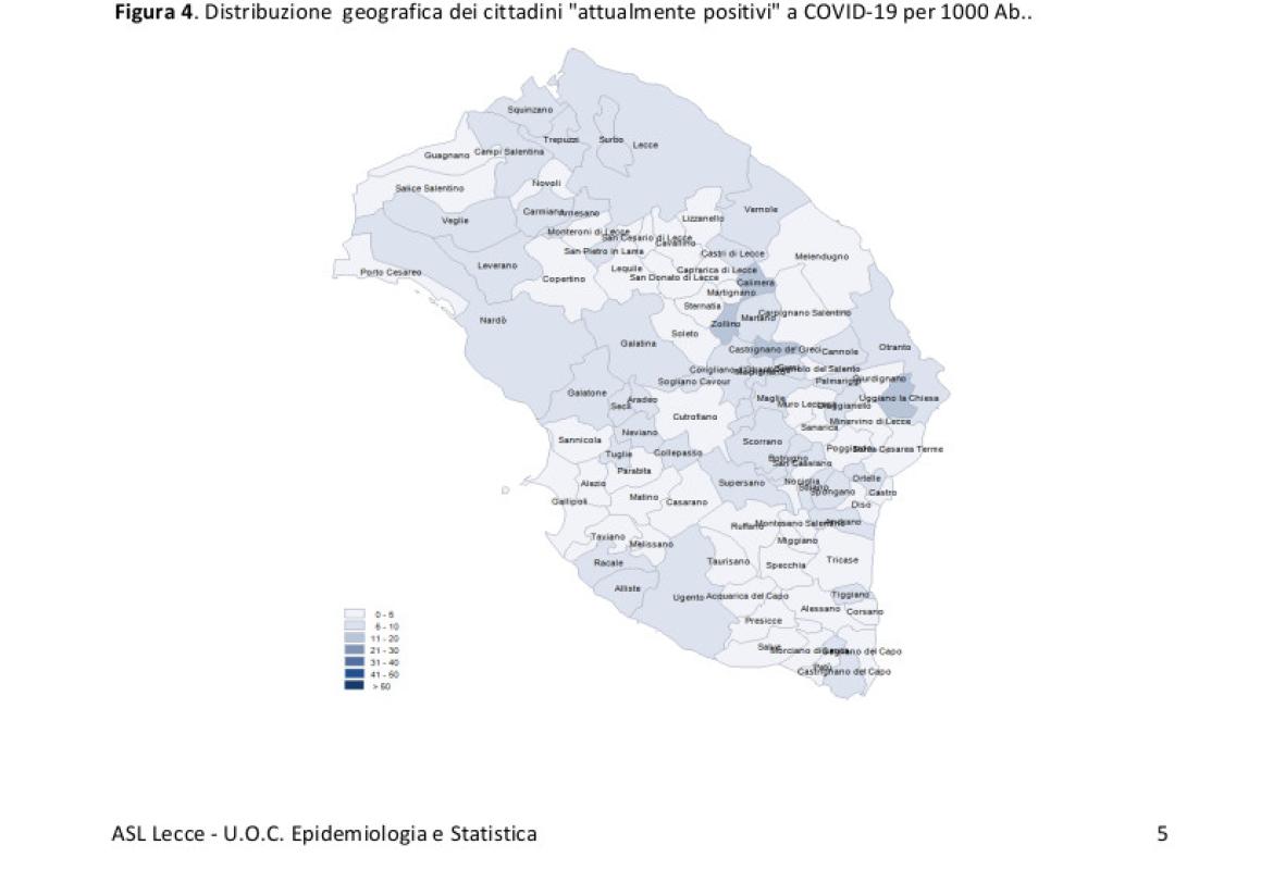 COVID-19. Balza a 168 il numero dei galatinesi ancora positivi