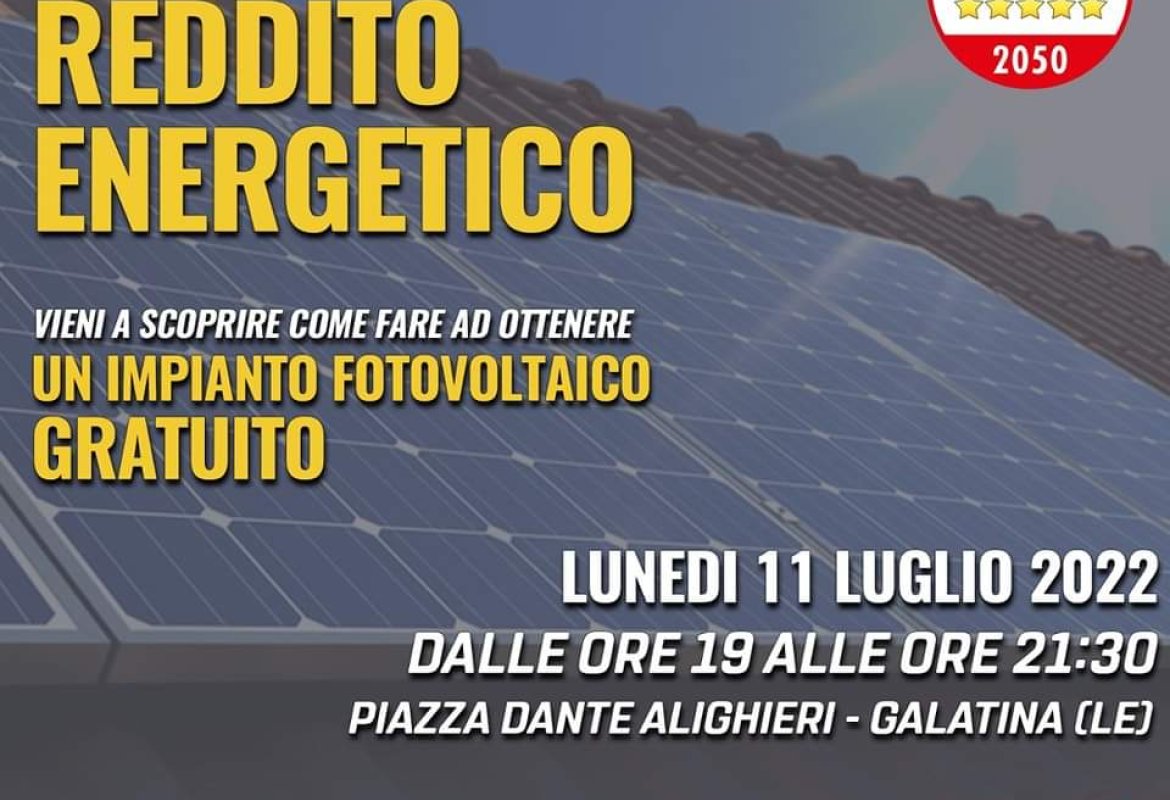 Come ottenere gratis un impianto fotovoltaico