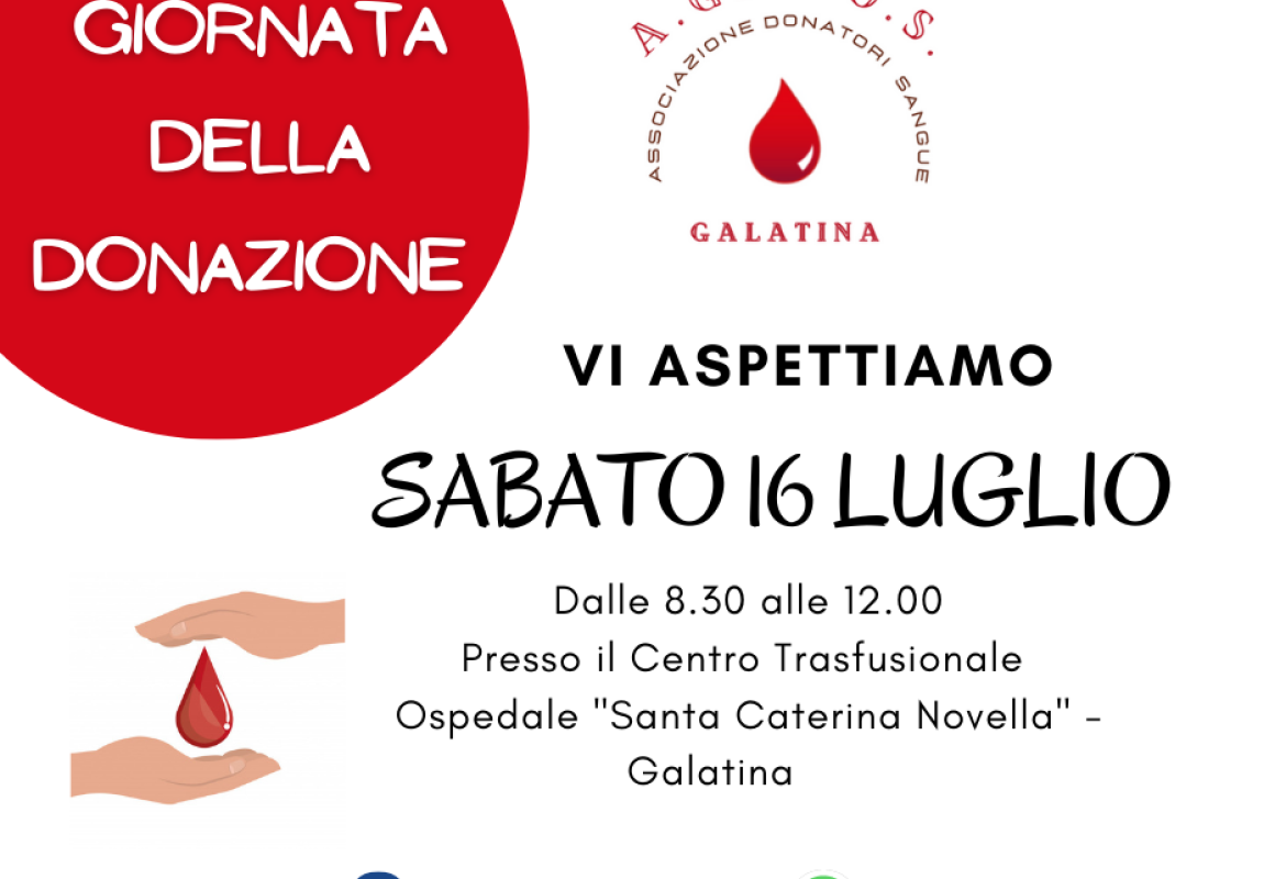 Donare il sangue con Agados