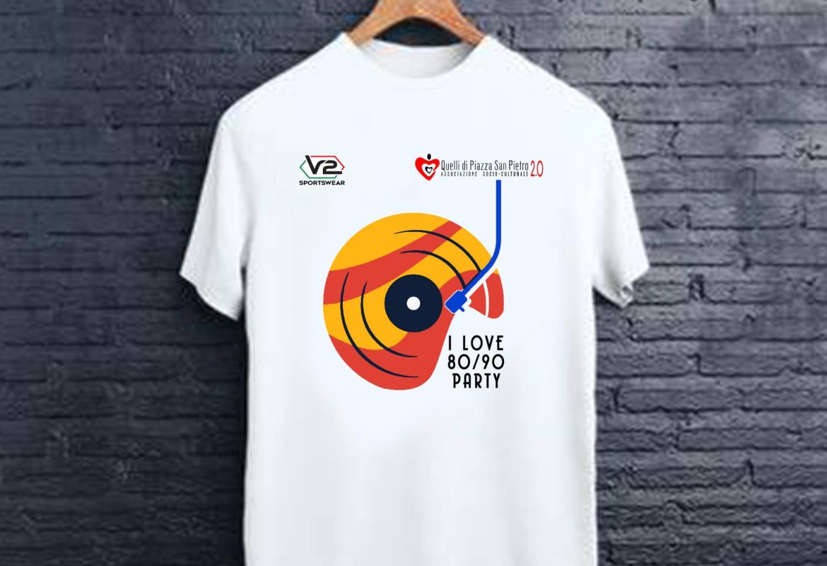 “I Love 80 &amp; 90 Party 2022”, una maglietta 'solidale'