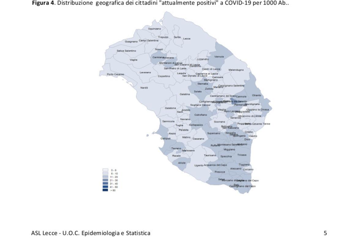 COVID-19. Continua a scendere il numero dei galatinesi ufficialmente positivi