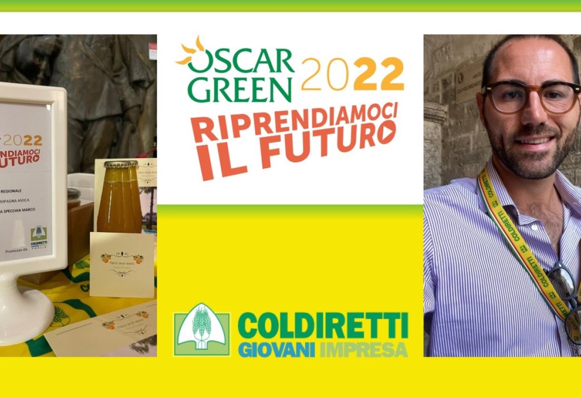 Al galatinese Marco Specchia l'Oscar all'innovazione di Coldiretti