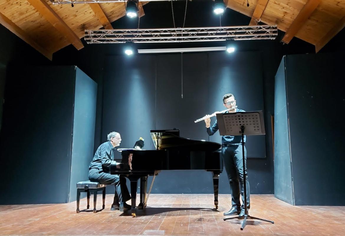 Il flautista Pietro Doronzo e il pianista Francesco Monopoli a Galatina per "I Concerti del Chiostro"