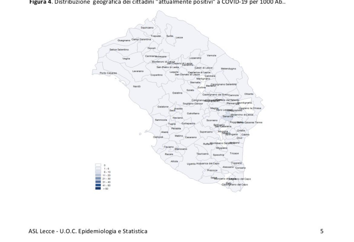 COVID-19. Costante il numero dei galatinesi ufficialmente positivi
