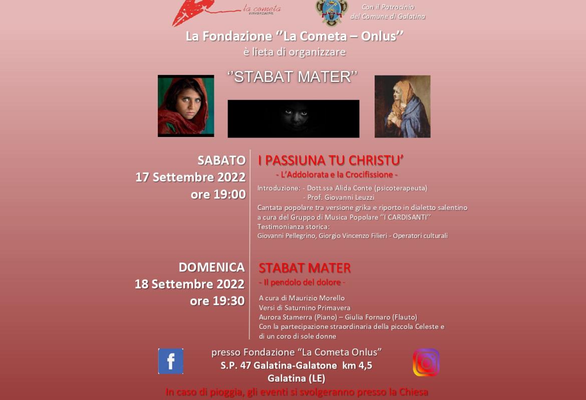 “Stabat Mater: il dolore della Donna”