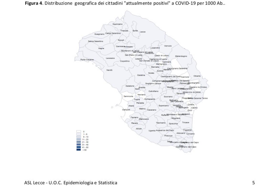 COVID-19. Continua a calare il numero dei galatinesi ufficialmente positivi