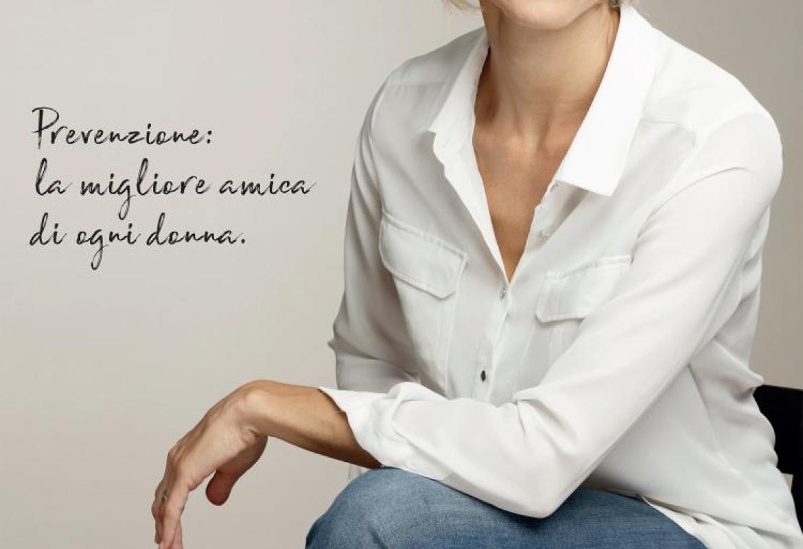 Francesca Fialdini con la LILT per la campagna di prevenzione del tumore al seno