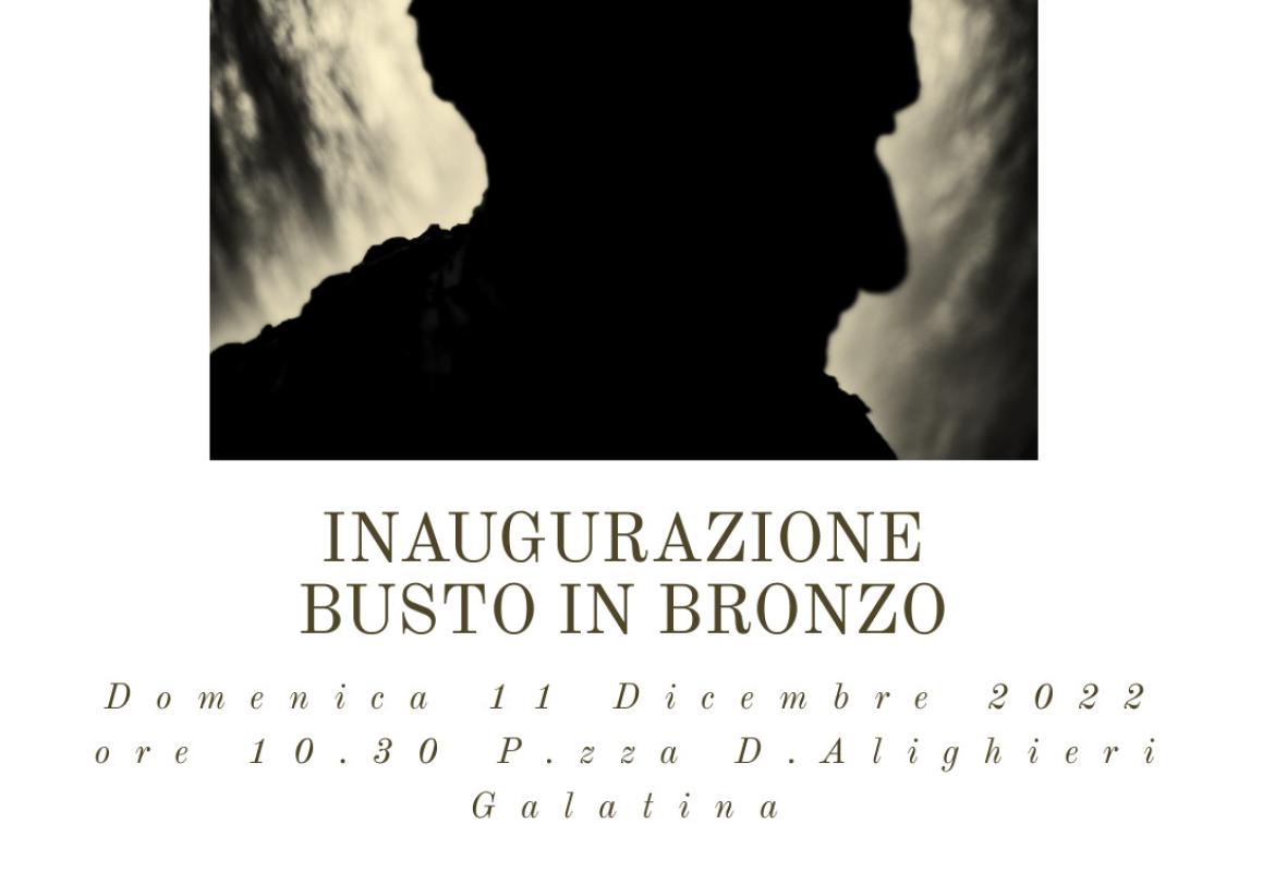 L'inaugurazione del monumento a Gaetano Martinez