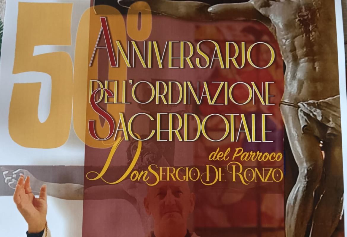 I 50 anni di sacerdozio di don Sergio De Ronzo
