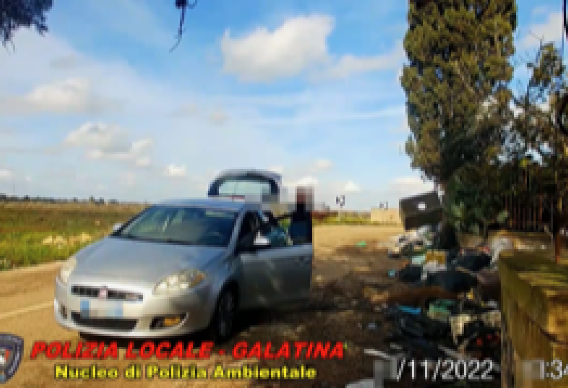 Trentuno sporcaccioni "intrappolati" dalla Polizia Locale di Galatina
