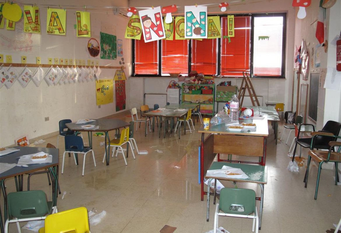 Una tromba d'aria si abbatte su Collemeto, evacuata la scuola materna. A Galatina strade come fiumi