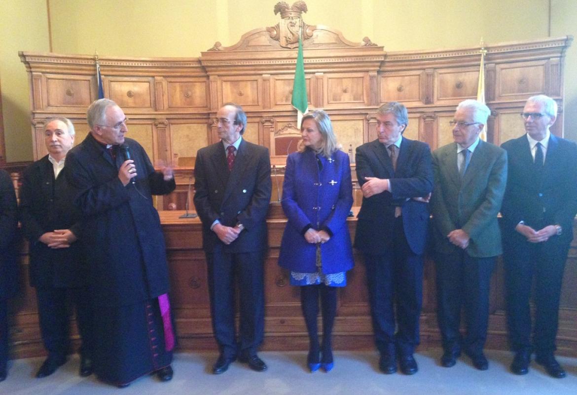 Scambio di auguri a Palazzo dei Celestini