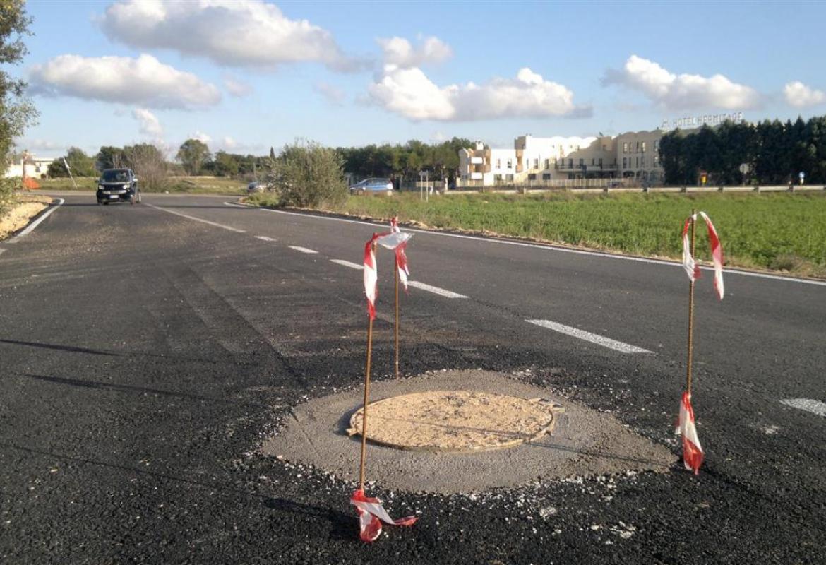 Ostacoli mal segnalati sulla Galatina - Lecce. I Carabinieri di Maglie tamponano la situazione di pericolo